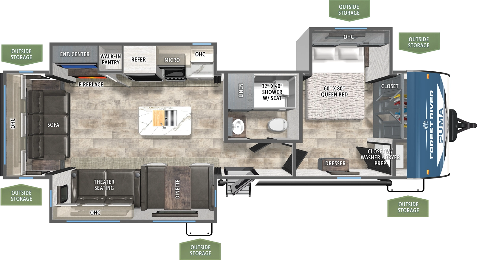 Puma 31RLQS Floorplan